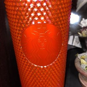 Red Studded 24 oz. Starbucks Reusable Mug. Unused!